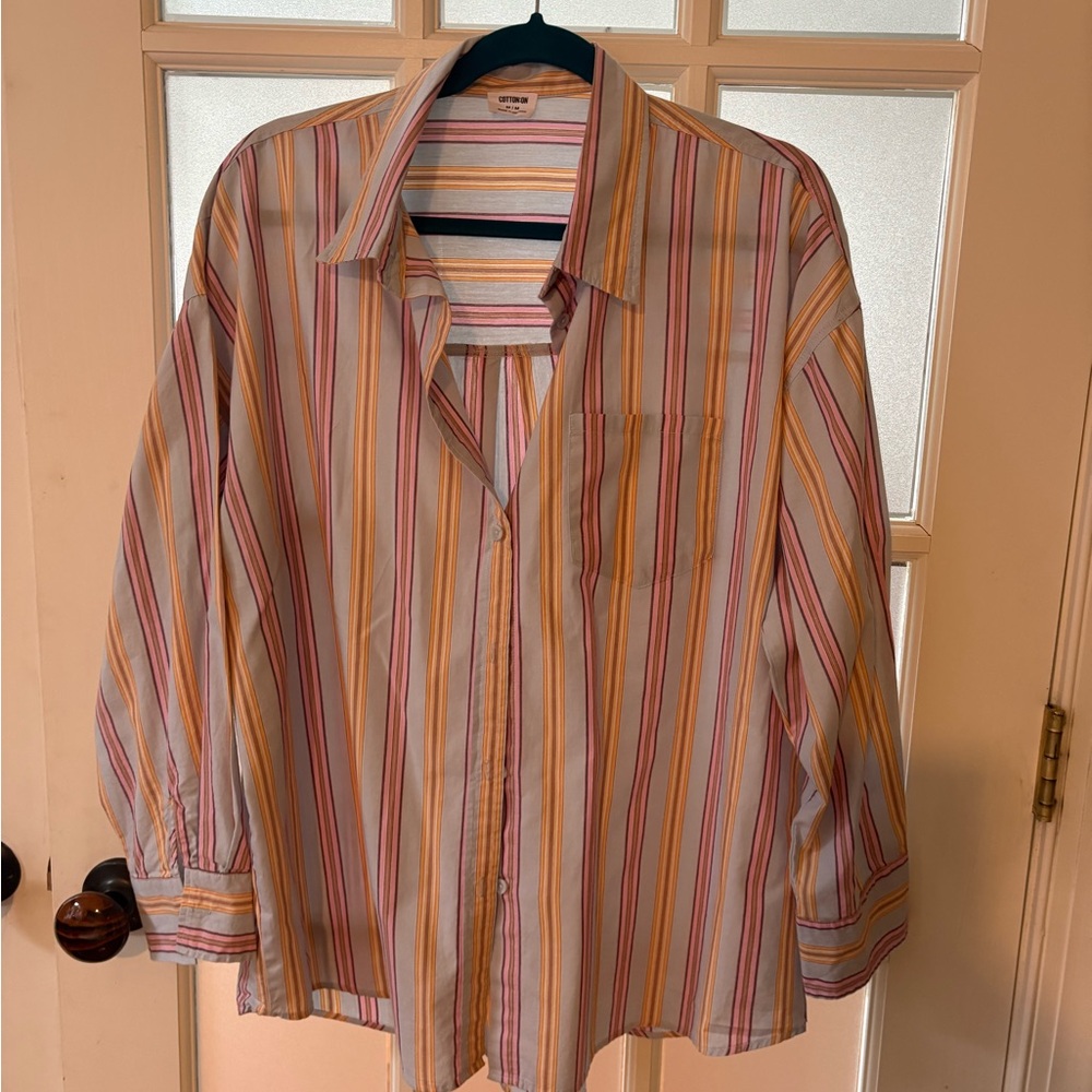 Cotton On Colorful Striped Men's Shirt